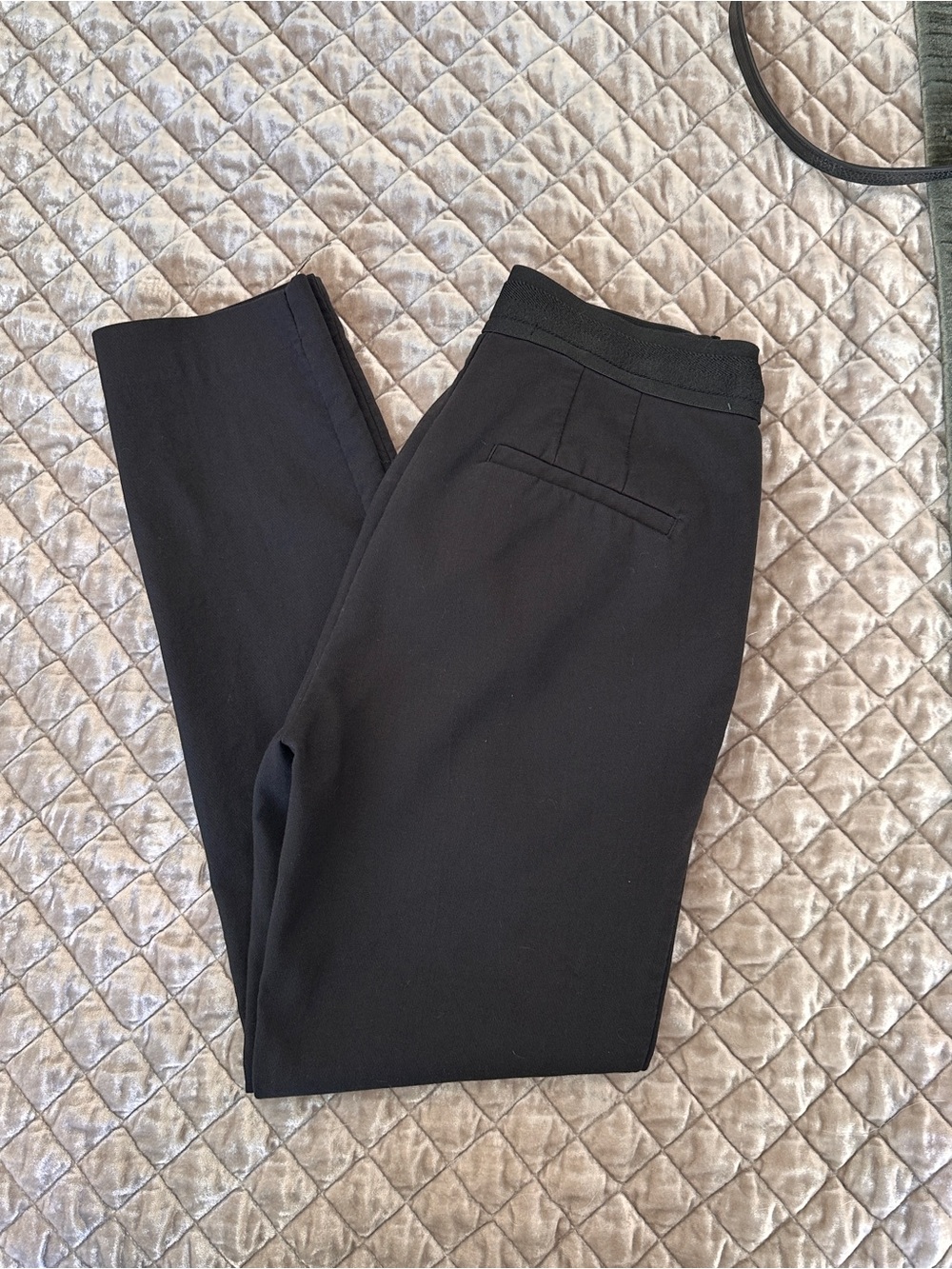 Zara Women's Black Tailored Stretch Trousers